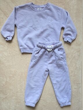 Zara Embroidered Cherries Sweatshirt & Joggers Set